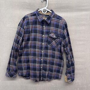 CQR Flannel Shirt Mens XL Plaid Button Up Long Sleeve Outdoor Workwear